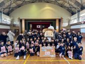 北潟小学校出前授業 まつや千千若女将