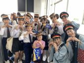 北陸新幹線開業プロモーション動画・CM撮影会の情熱駅長たち
