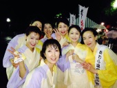あわら湯かけまつり 民踊の夕べ びしょ濡れの女将~