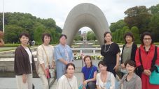 平和記念公園で
